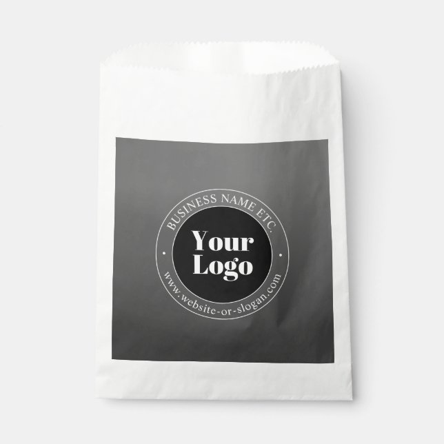 Sachets En Papier Logo d'entreprise ou design & texte modifiable (Devant)