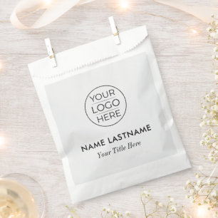 Sachets En Papier Logo d'entreprise rond moderne personnalisé