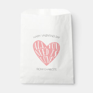 Sachets En Papier Love Heart Kids Valentines Day Classroom