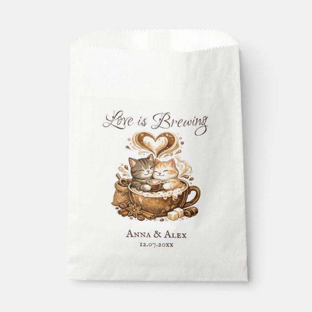 Sachets En Papier Love is Brewing (Devant)