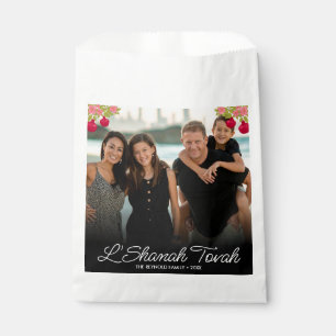 Sachets En Papier L'Shanah Tovah Script Photo Fleur de grenade