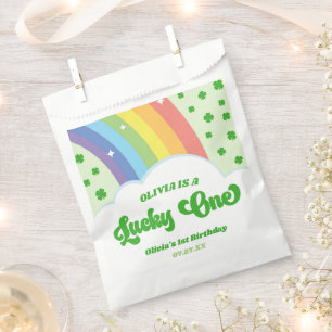 Sachets En Papier Lucky One Lucky Charm Rainbow 1er Anniversaire