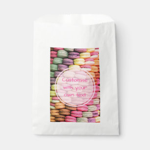 Sachets En Papier Macarons de découpe de texte personnalisés