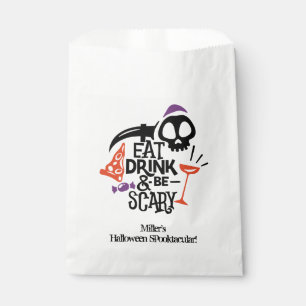 Sachets En Papier Mangez un verre et soyez effrayant Halloween