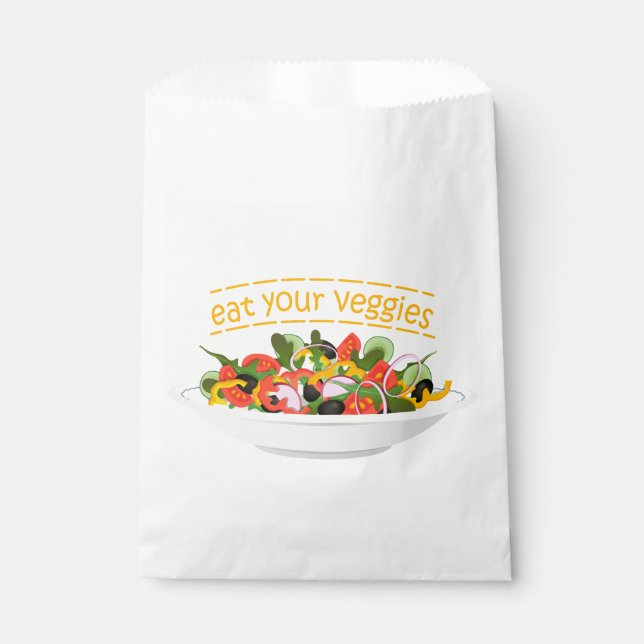 Sachets En Papier Mangez vos Légumes Citer salade fraîche mélange bo (Devant)