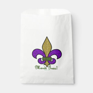 Sachets En Papier Mardi Gras Fleur De Lis Coloré