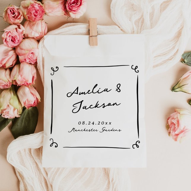 Sachets En Papier Mariage à main fantaisiste (Créateur téléchargé)