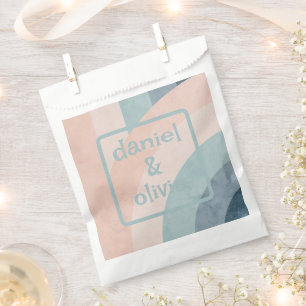 Sachets En Papier Mariage arc-en-ciel vintage les années 70