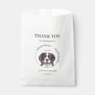 Sachets En Papier Mariage Bernese Mountain Dog Merci Favoriser le sa