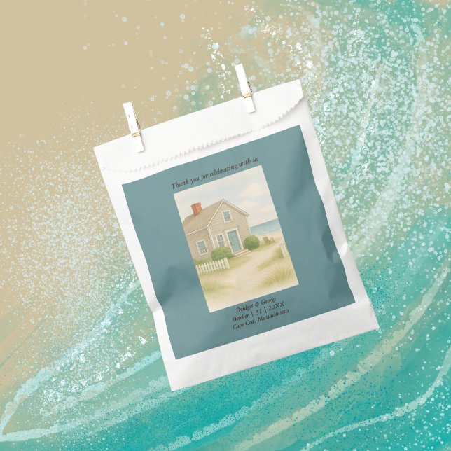 Sachets En Papier Mariage côtier romantique de Cape Cod (Créateur téléchargé)