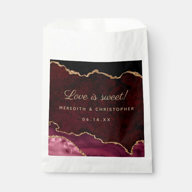 Sachets En Papier Mariage d'âge de Bourgogne (Devant)