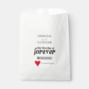 Sachets En Papier Mariage de couverture de la première journée du fi