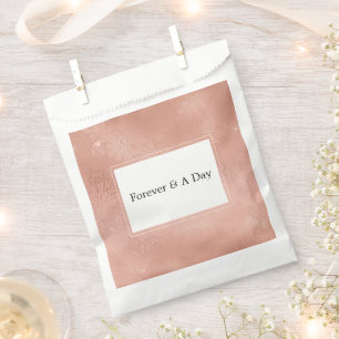 Sachets En Papier Mariage de dentelle rose Glam