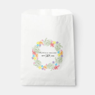 Sachets En Papier Mariage de germe floral rustique