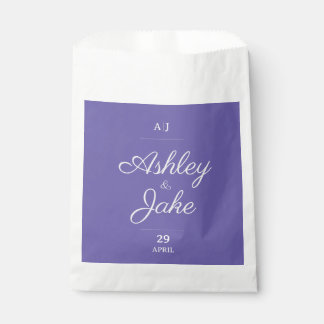 Sachets En Papier Mariage de sac cadeau Purple Elegant