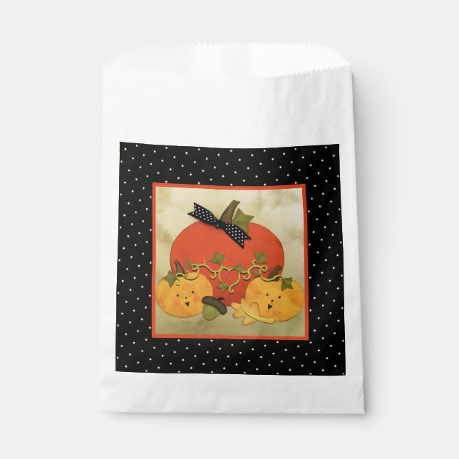 Sachets En Papier Mariage d'Halloween d'octobre (Devant)