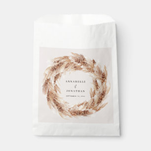 Sachets En Papier Mariage d'herbe bohème naturel moderne