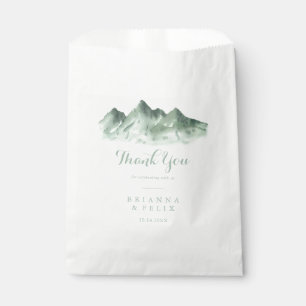Sachets En Papier Mariage du Merci de la montagne verte