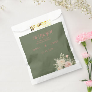 Sachets En Papier Mariage Élégant à l'Aquarelle Eucalyptus