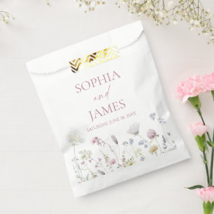 Sachets En Papier Mariage Fleur de Fleur Élégante de Fleurs de Maria