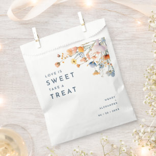 Sachets En Papier Mariage floral élégant