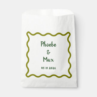 Sachets En Papier Mariage frontalier gras blanc manuscrit