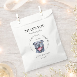 Sachets En Papier Mariage Merci simple Pit Favoriser le sac