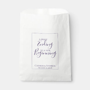 Sachets En Papier Mariage minimaliste de tulipe simple violet profon
