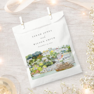 Sachets En Papier Mariage paysager Elegant River Cruise Country