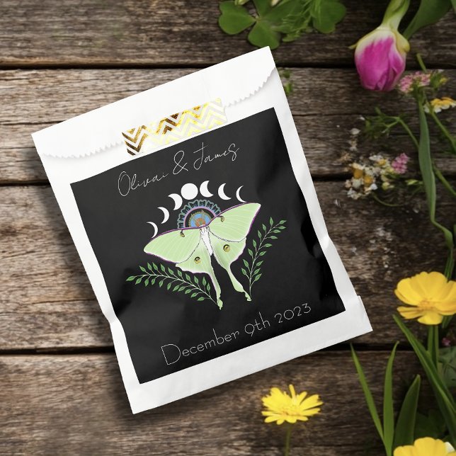 Sachets En Papier Mariage Phases Luna Moth Moon (Créateur téléchargé)
