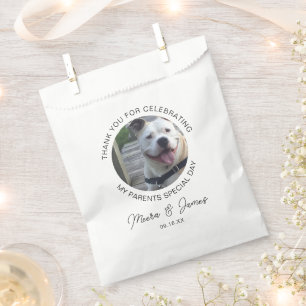 Sachets En Papier Mariage photo de chien moderne