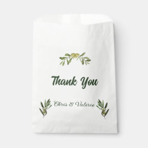 Sachets En Papier Mariage vert olive