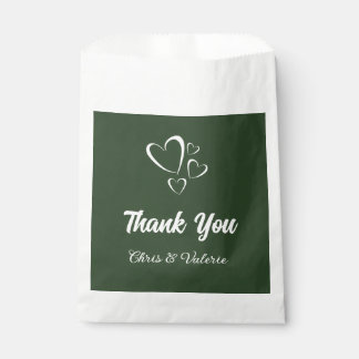 Sachets En Papier Mariage vert olive