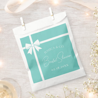Sachets En Papier Mariée & Co Elegant Ruban à Nœud Blanc Shower de M