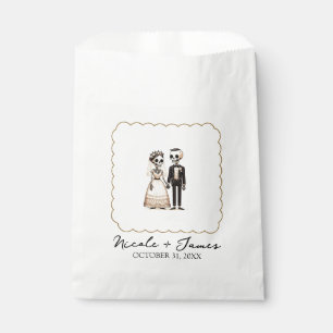 Sachets En Papier Mariée squelette de dessin animé + Marié Mariage f