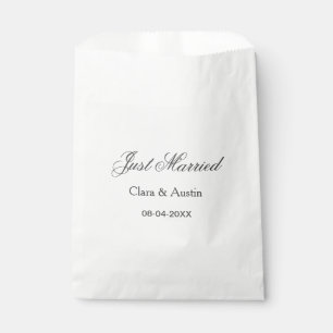 Sachets En Papier Mariés add nom du couple date année sim mariage