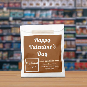 Sachets En Papier Marque commerciale Brown; Valentine; sac en papier