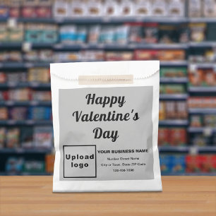 Sachets En Papier Marque commerciale grise ; Saint-Valentin ; Sac en