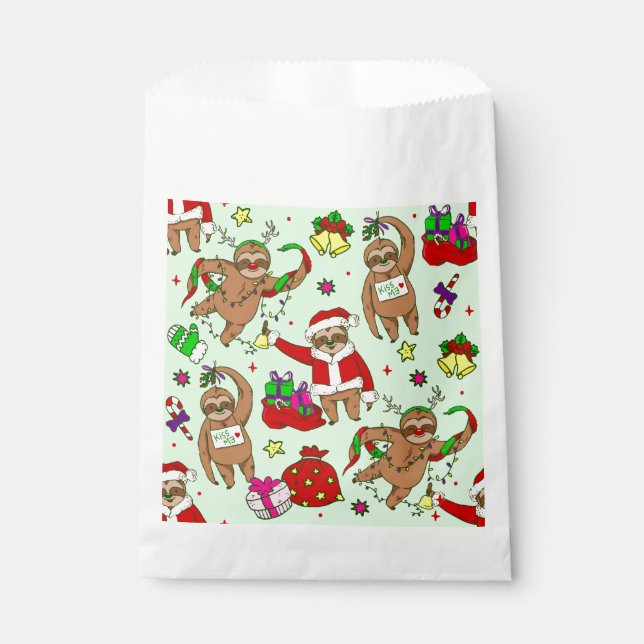 Sachets En Papier mauvais noël santa claus (Devant)