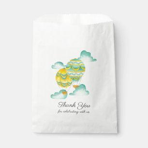 Sachets En Papier Merci Aqua et Yellow Hot Air