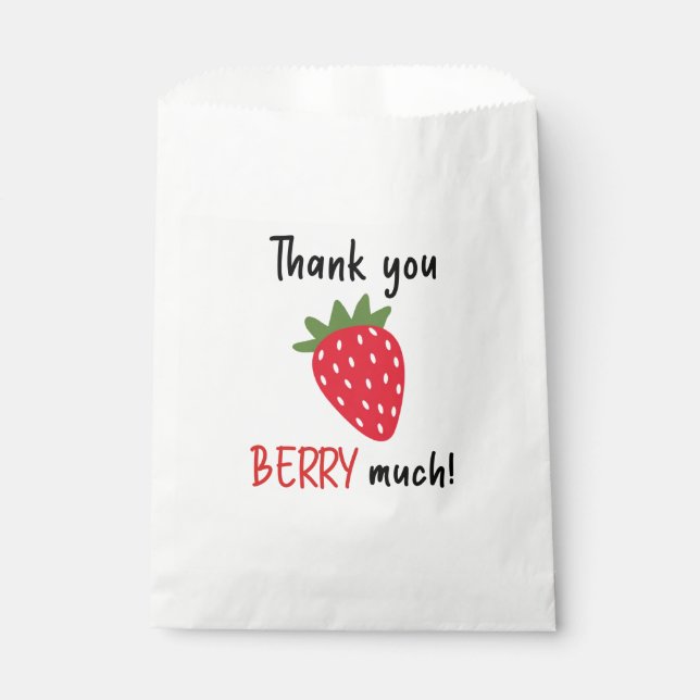 Sachets En Papier Merci Berry (Devant)