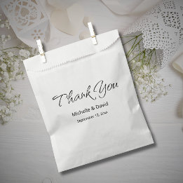 Sachets En Papier Merci de Mariage Boho Décontracté de script simple