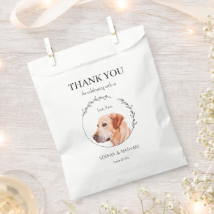 Sachets En Papier Merci de Mariage simple Labrador Retriever Chien