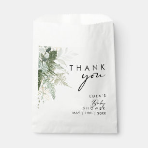 Sachets En Papier Merci de verdure et de Baby shower d'or