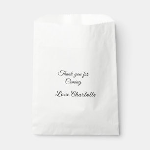 Sachets En Papier merci d'être venu nom du destinataire message text