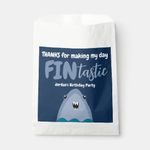 Sachets En Papier Merci Fin-tastique Requin Enfants Sous La Mer