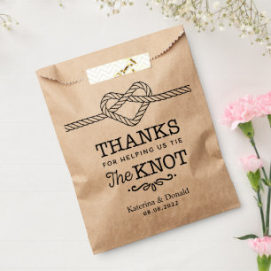 Sachets En Papier Merci Nous Avons Lié Le Sac De Faveur De Mariage D
