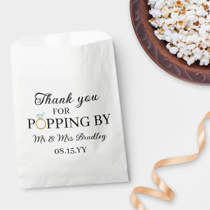 Sachets En Papier Merci Pour Le Poulage Par Mariage D'Anneau De Diam