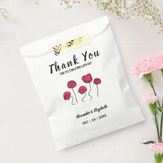 Sachets En Papier Merci pour l'Inséparable Mariage à venir