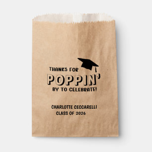 Sachets En Papier Merci pour POPPIN' de Graduation 